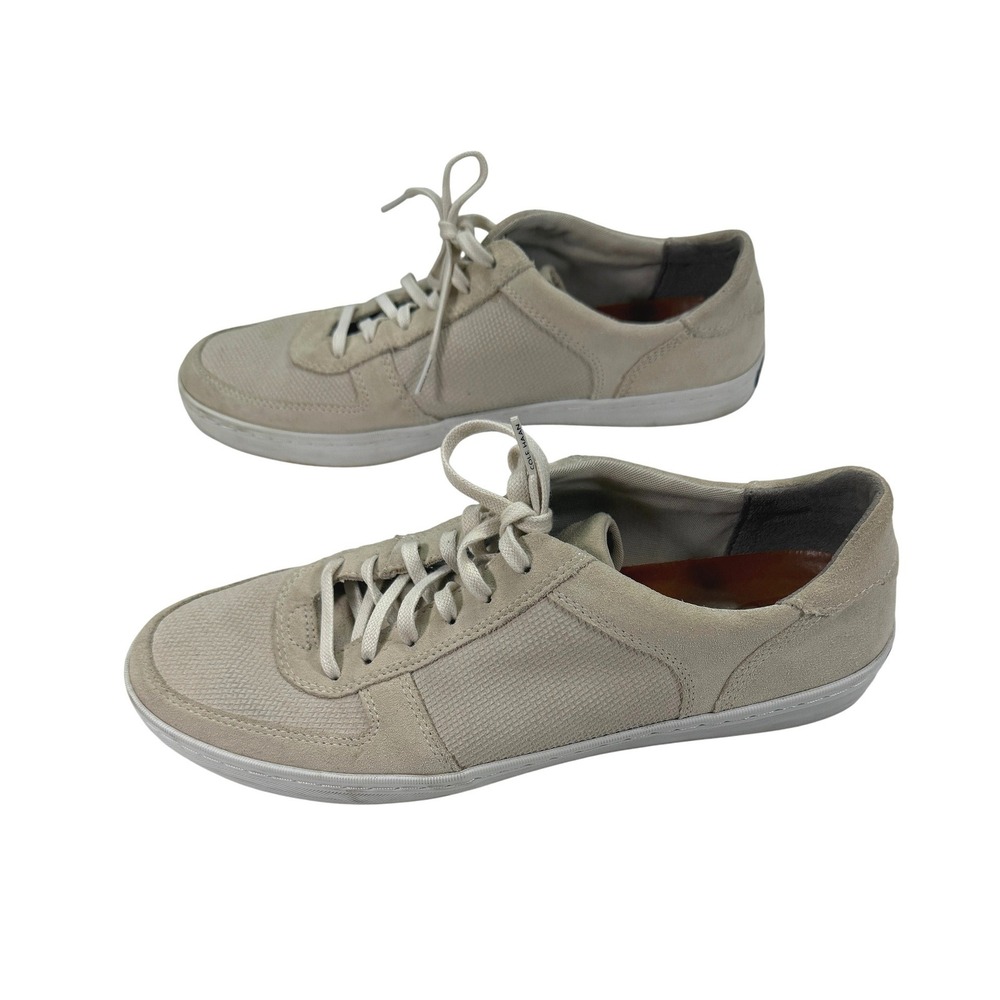 Cole Haan Trafton Heritage Low Sneakers Mens 11.5 Cream Suede Canvas Off White
